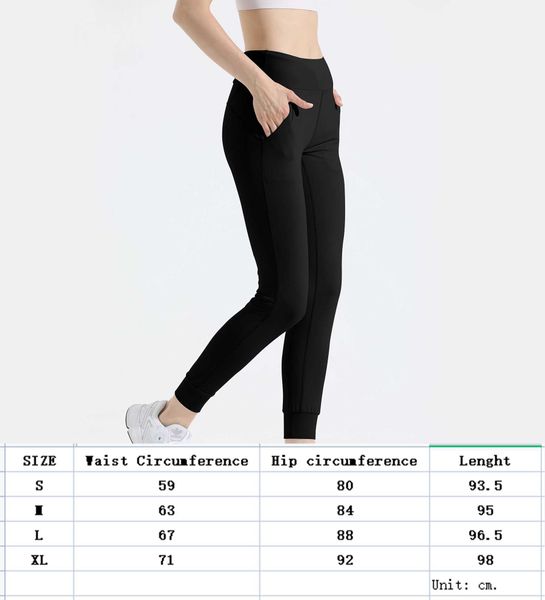 2022 Yeni LL Yoga Pantolon Sonbahar ve Kış Gündelik Fitness Pantolon Polar Taç Tespitler LL-HK530