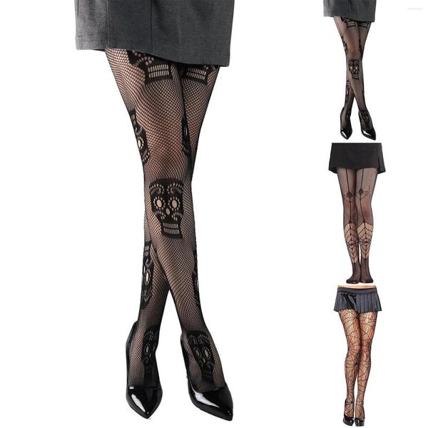 Frauen Socken Frauen sexy Halloween schwarze Seidenfischnetzstrümpfe Strumpfhosen thermische neutrale Strumpfhosen