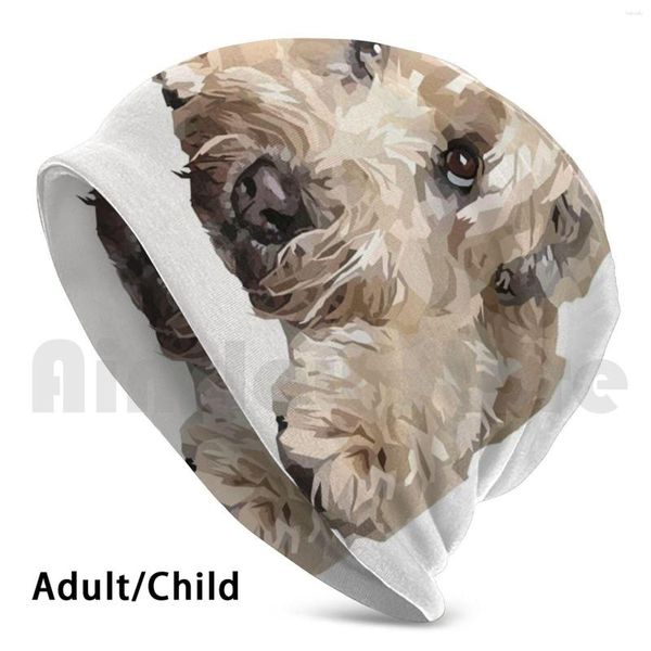 Berets Sasha Beanies Tampa de pulôver confortável cães gráficos personalizados Wheaten Terrier macio revestido