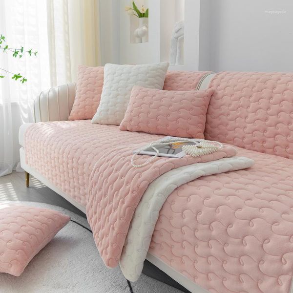 Стул покрывает простые бархатный диван для 2/3 подушкой кушетки стеганая зимняя мебель