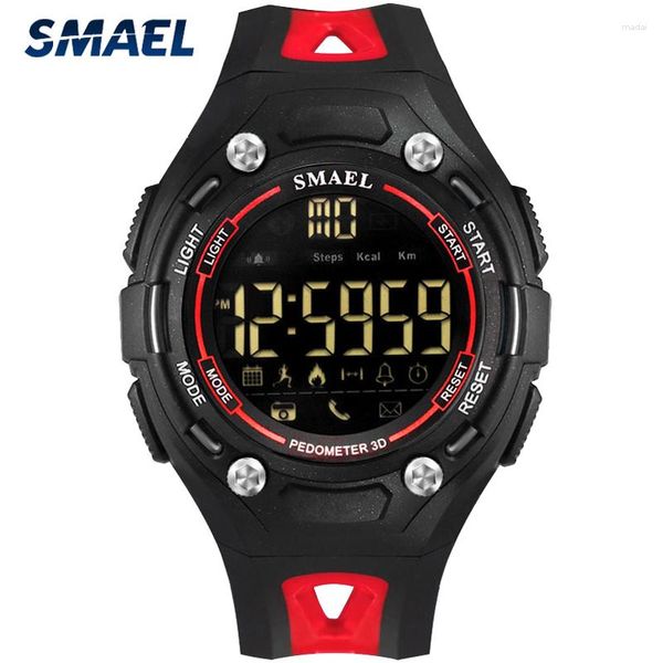 Нарученные часы Smael Men Watch Head Digital Watches Man Sport Date Casual модные наручные часы светящиеся водонепроницаемы