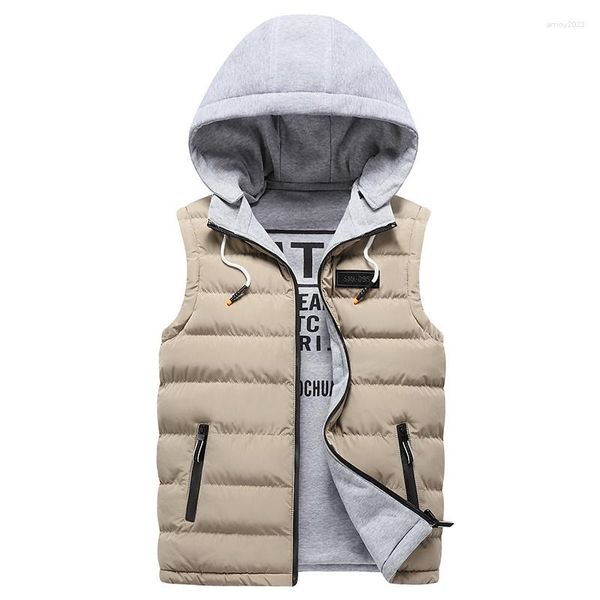 Herrenwesten exquisites Winterprodukt doppelseitige Verschleißweste Down Cotton Youth Dicked Student Jacket Weste Coat