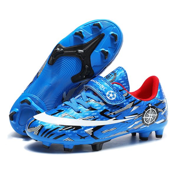 Sapatos de segurança Kids Soccer Kids TFFG Botas de futebol escolar meninas meninas estudantes Cleats Training Sport Sneakers Hook Loop 230822