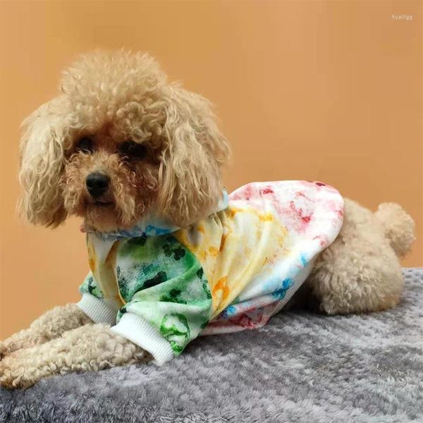 Roupas de vestuário de vestuário para cães casaco floral quente para animais de estimação camisola de suéter cães pequenos xxs capuz de xícara de chá