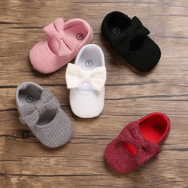 Erste Wanderer Zapatillas Herbst-Sneaker 0-1 Jahre alte Baby Walkingschuhe weiche Sohle Gegenstände gestrickt vielseitige Prinzessin Kid