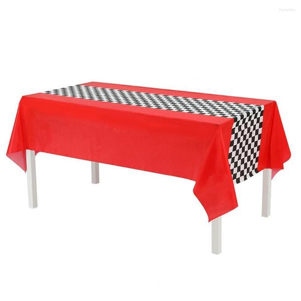 Tala de mesa de mesa toalha de mesa à prova d'água para festas ao ar livre Decorações de festas de carros de corrida clássica de toalhas de comprimidos de estilo retrô