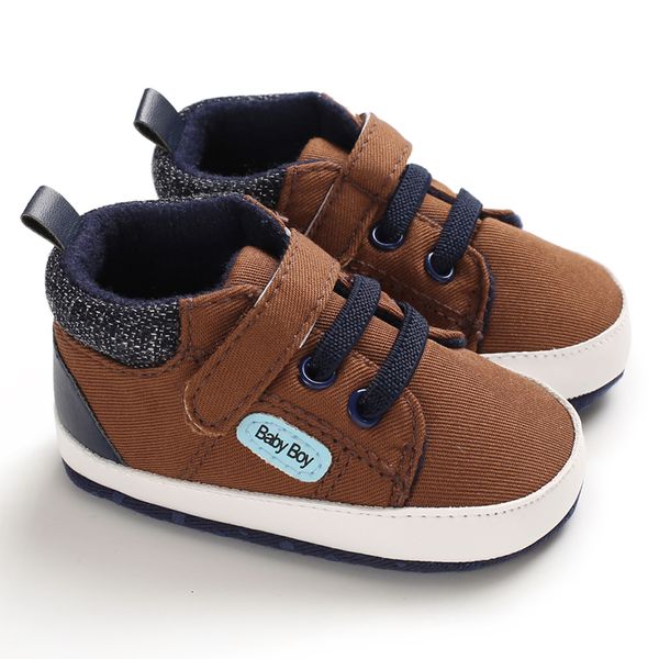 First Walkers Born Baby Shoes a tema marrone Multicolor Boys and Girls Casual Sneakers Sole Sole non Slip Toddler 230823