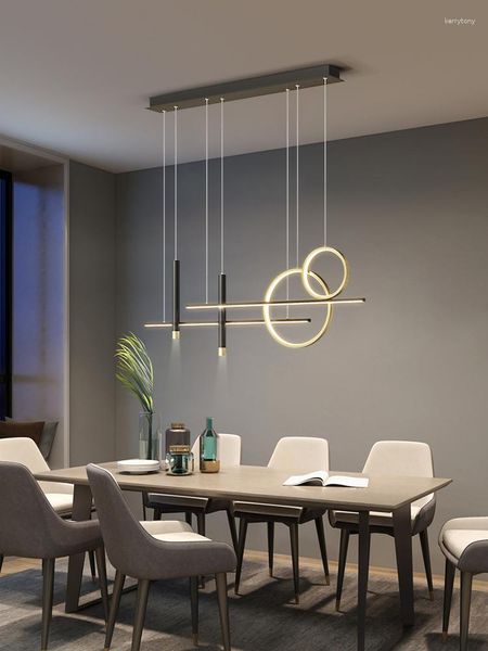 Lampadari lampadario a LED moderno per decorazione salone lucente sala da pranzo lampada cucina appesa luminaire decorazioni per la casa illuminazione