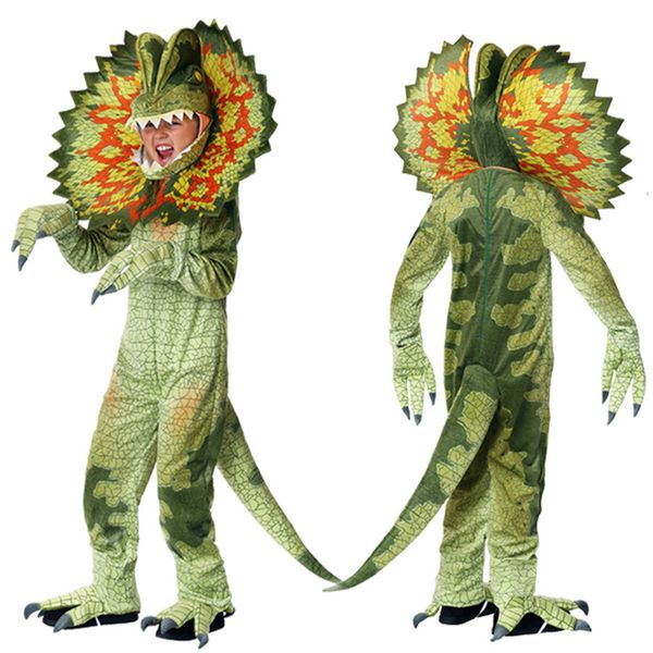 Costume a tema costumi natalizi ragazzi ragazze triceratops cosplay set per bambini saltare la tuta dei carnivali di carnivali Purim Party Dinosaur per Kid 230822