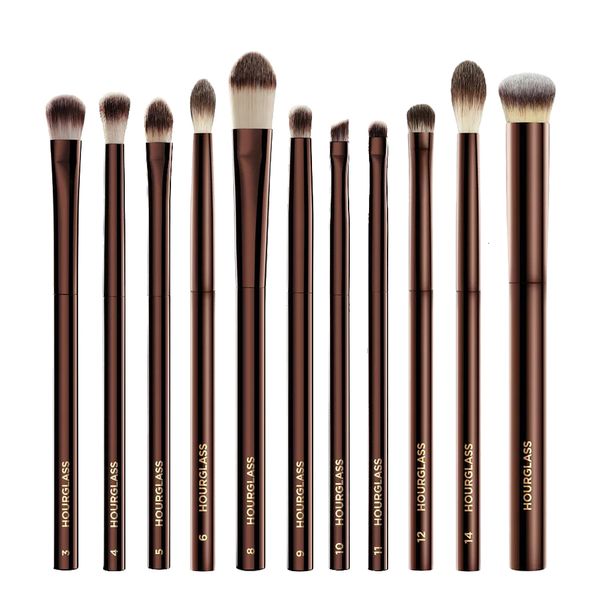 Ferramentas de maquiagem Bruscos de maquiagem para os olhos da ampulheta Definir Shadow Shadow Shaping Contorining Destaqueing Corretor de sobrancelha Kit de pincel cosmético 230822