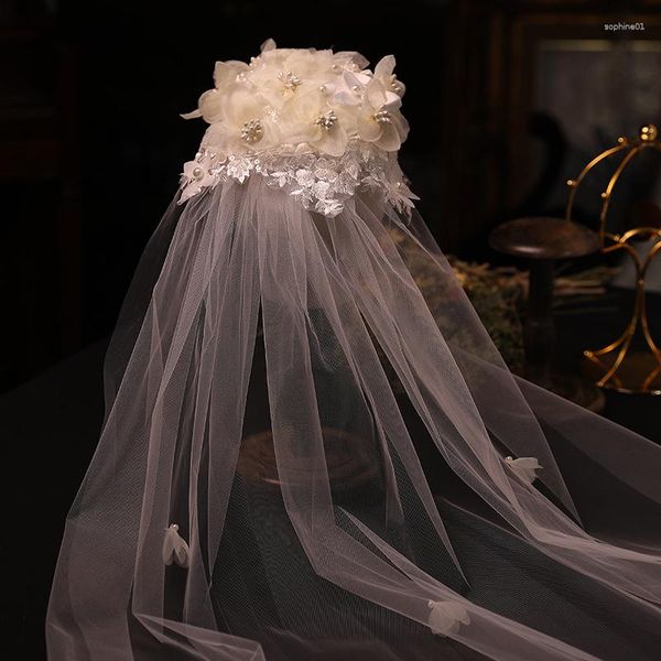 Velio da sposa Fiore Flower Florel Wedding per abito da sera Domande da donna Accessori per capelli Baga