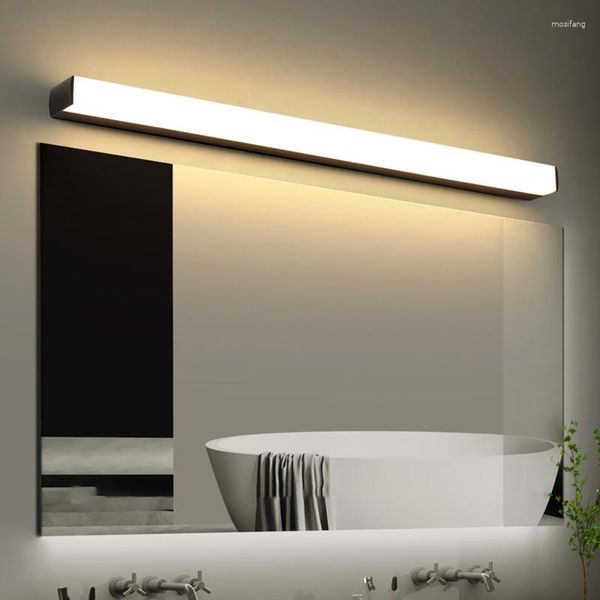 Duvar lambası SMD LED Yatak Odası Işık Fikstür Banyo Dresser Aynası Ön Vanity Paslanmaz Çelik Alüminiun Akrilik Toz Odası El