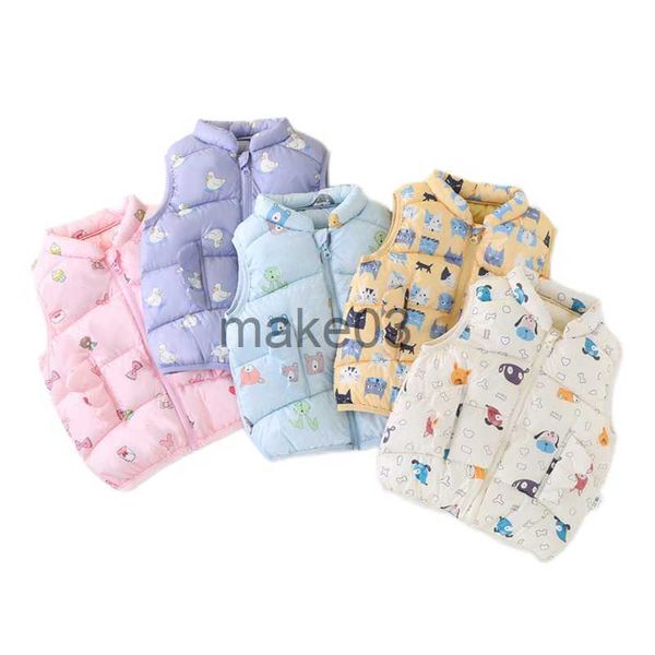 Giubbotto di moda per bambini giubbotto giubbotto per ragazzi esterno abbigliamento autunno inverno ragazze in cotone giratcoat caldi cappotti per bambini abiti j230823