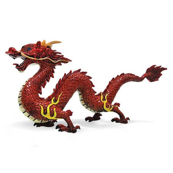 Oggetti decorativi Figurine Simulazione di animali da drago mitologico cinese Modello Ornamento Feng Feng Shui Statua per decorazioni per la casa Gift per bambini 230823