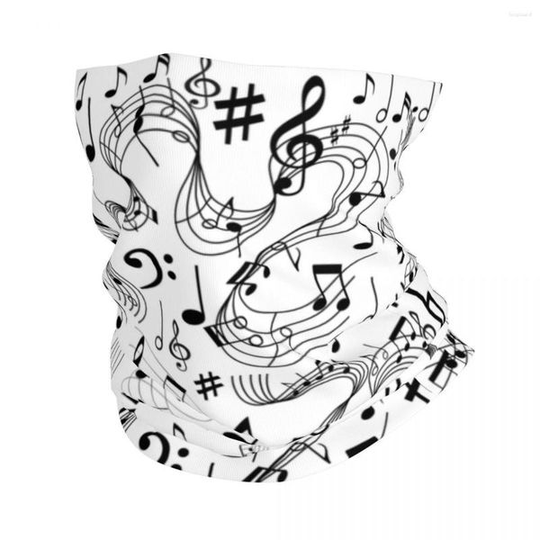 Schals Musical Notes Musikliebhaber Bandana Hals Cover gedruckt Maske Schal Mehrzweck Stirnband Outdoor Sports Unisex Erwachsener die ganze Saison