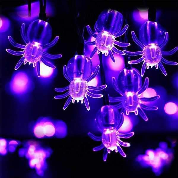 Altre forniture per feste festive 3m/6m LED LED Halloween Decoration Lights Spider Light String da parte di Corsi di Halloween Courtyards fai-da-te Forte per la casa Forniture per la casa L0823