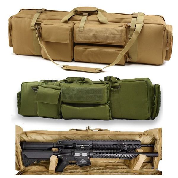 Rucksackpackungen Outdoor Sport Tactical Gun Bag 96 cm Militärluftgewehr Holster Nylonjagd Schießen mit Schutz 230822