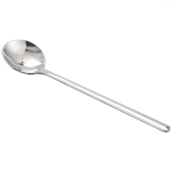 Scoops da caffè 1 pezzi/set paletta 304 cucchiaio in acciaio inossidabile con manico lungo dessert set di tè accessori da cucina argento s