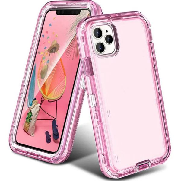 Clear female robot Defender Case for iPhone and Samsung - Full Armor Body Shell for 15-14 Pro Max, 13-13 Pro, 12-11, XS, XDR, 8, Galaxy S22 Plus, S23, Note 20 Ultra