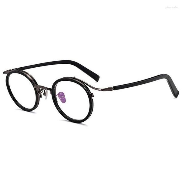 Tela di occhiali da sole Avanzate occhiali rotondi retrò con tela da uomo donna unica occhiali ottici occhiali miopia che leggono occhiali lenti trasparenti