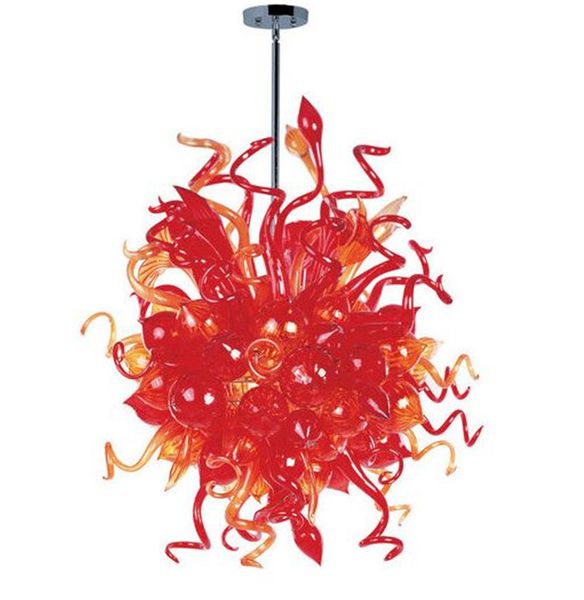 Einzigartige moderne Kronleuchter hochwertiges rotes Licht mit Decken rustikaler Designlampe Anhänger Innendekoration Esszimmer