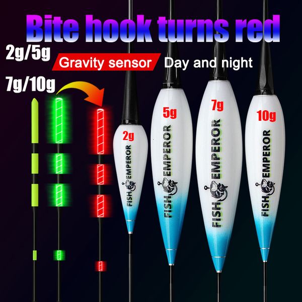 Fischereizubehör Smart Electronic Float Gravity Sensor LED 2G 5G 7G 10G GROSSER HABE 2023 Pose Bobbers mit CR425 Batterie -Glühstock 230822