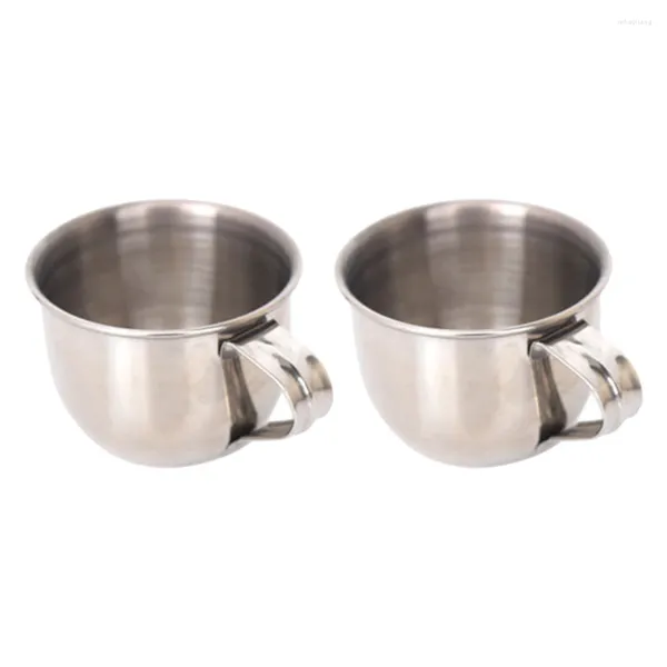 Copos de vinho 2 PCs Cup portátil aço inoxidável Plum Drink