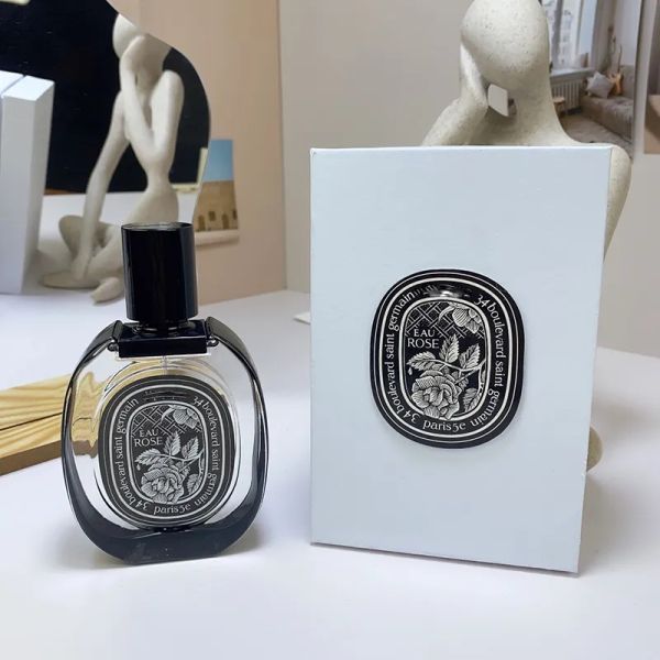 Marka Kadın Parfüm Gül Tasarımcısı Lüks Koku Sprey EDP 75ml Doğal Bayanlar Köln Hediye için Uzun Kalıcı Koku Kokusu 2.5 Fl.oz Eau De Parfum Dropship