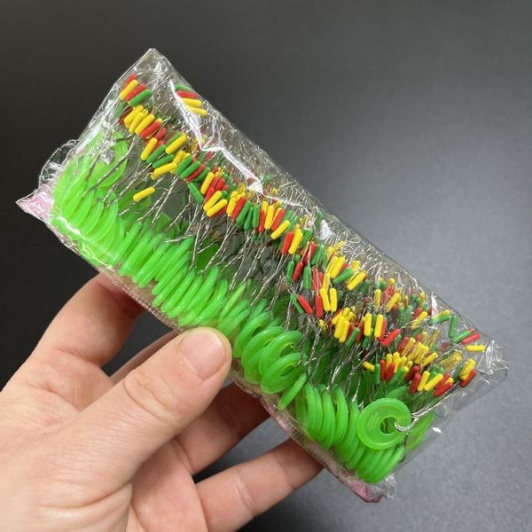 Acessórios de pesca 600pcs 100 grupos Flutuar rolhas de borracha Bobber Linha espacial de feijão oval Tackle 230822