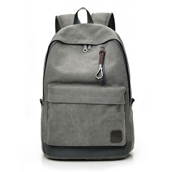 BASSE SCUOLA Dida Bear Women Men Canvas Backpacks Large for Teenager Boys Girls Travel Laptop Backbag Mochila Rucksack Grey 230823