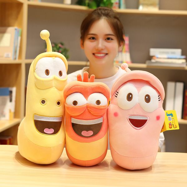 Plüschpuppen 233646cm Fun Insekt Slug kreativer Larve Plüschspielzeug süße ausgestopfte Wurmpuppen für Kinder Kawaii Geburtstagsgeschenk Koreanische Anime -Spielzeuge 230822