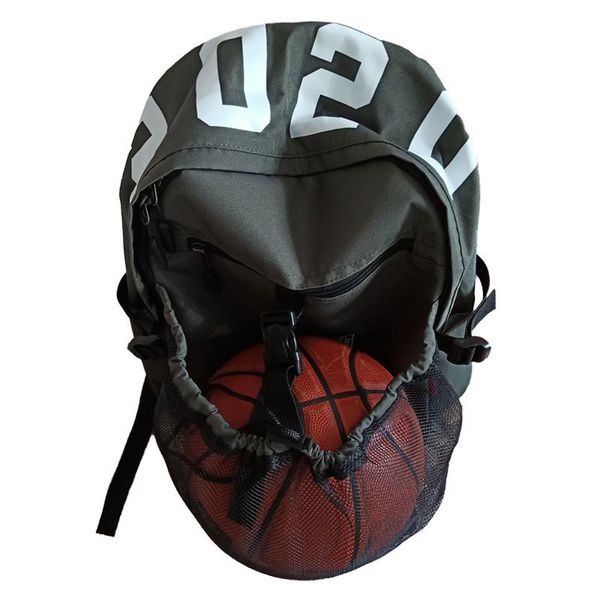 Balls рюкзак для баскетбольных мужчин повседневная модная спортивная отсек для взрослого детского школьного сумки 230822