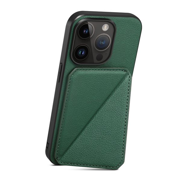 Lychee Print Leather Phone Case para iPhone 15 14 13 12 Pro Max Samsung Galaxy S23 Ultra S21FE S21FE S23FE A22 5G A33 Magneto Invisível Card Slot Slot Slot Shell