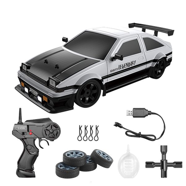 CARRORC AE86 BRINQUEDORES DE VEÍCULOS DE RUMO DE CONTROLO REMOTO PARA CRIANÇAS 1 16 4WD 2.4G de alta velocidade GTR RC Electric Drift Car Children Toys Presente 230822