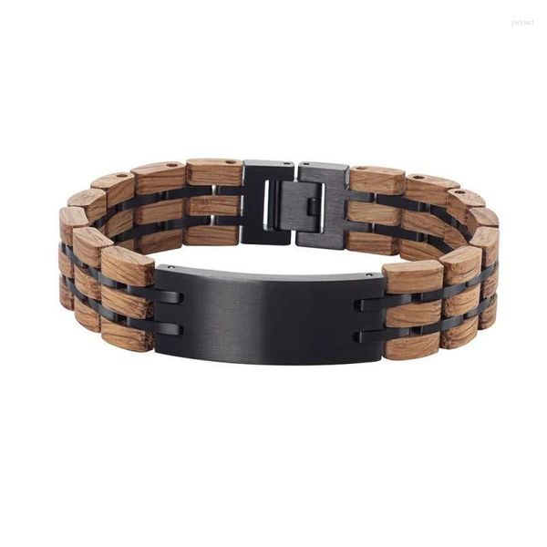 Braccialetti di fascino Eco fatto a mano singoli singoli da uomo personalizzato Bracciale in legno in legno classico Vintage Amvironment Amviling Brifella Minority Pulsera Pulsera