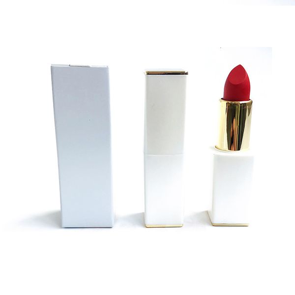 Lipstick 13 cores Batom de tubo branco fosco impermeável à prova d'água longa sexy sexy makeup cosmético rótulo privado personalizado 230823