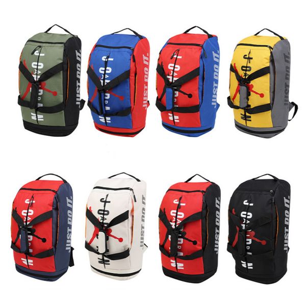 Bolsas de ginástica de grande capacidade de ioga com compartimento de sapato Backpack para homens para homens Bola de fitness Sports Sports Bolsa de ombro ajustável 389