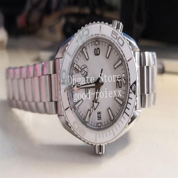 39 5 мм женские белые керамические часы женщин против заводских автоматических CAL 8800 Осевые часы для дайв -дайс дата ETA VSF Women Planet Black WR308Z
