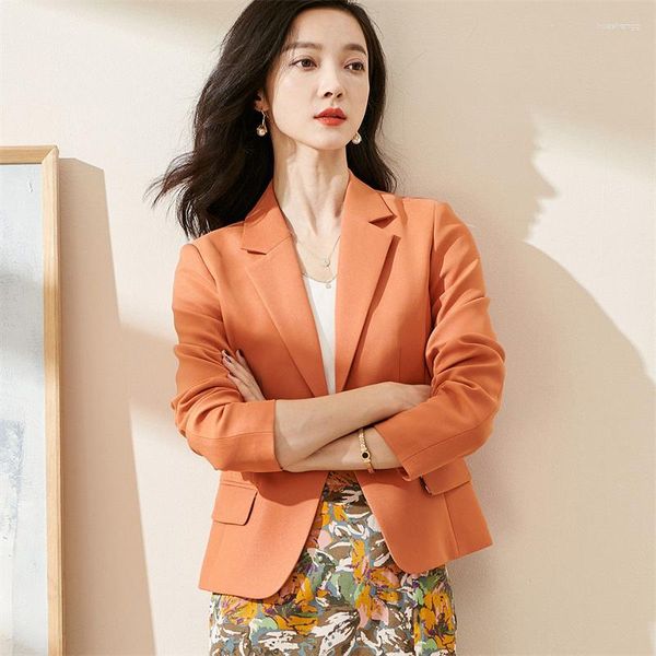 Frauenanzüge Frühling/Sommer Frauen modische altersreduzierende Temperament Kurzanzug Jacke 2023 weibliche koreanische High-End-Hochfarb-Slim Blazer