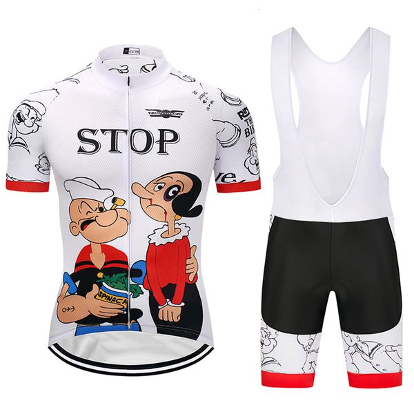 Bisiklet Jersey Setleri Crossrider 2023 Karikatür Kısa MTB Giyim Bisiklet Kıyafetleri Nefes Alabilir Erkekler Bib Set Jel Maillot Culotte Spor Takım 230823