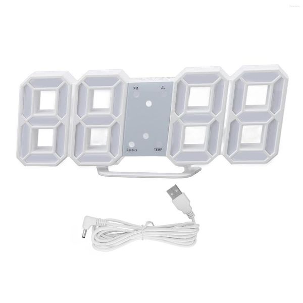 Scacciate Boxes 3D Digital Clock Data Display Time Wall Monted LED Night Light per Home Office