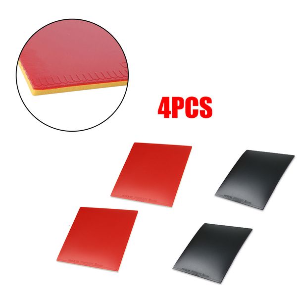 Tênis de mesa Bombas 4pcs ping pong capa de treinamento de treinamento de treinamento com reator de esponja corbor 22mm borracha macia média 230822