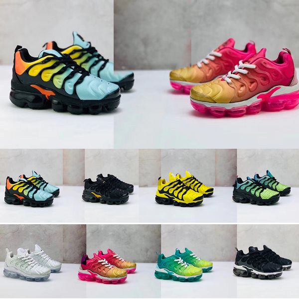 Nike Air max vapormax plus utility fly knit 2.0 Plus Tn se Big Size 13 Herren Frauen Laufschuhe MOC Laceless 2019 Run Utility Trainer Triple Black White Outdoor Sports Turnschuhe