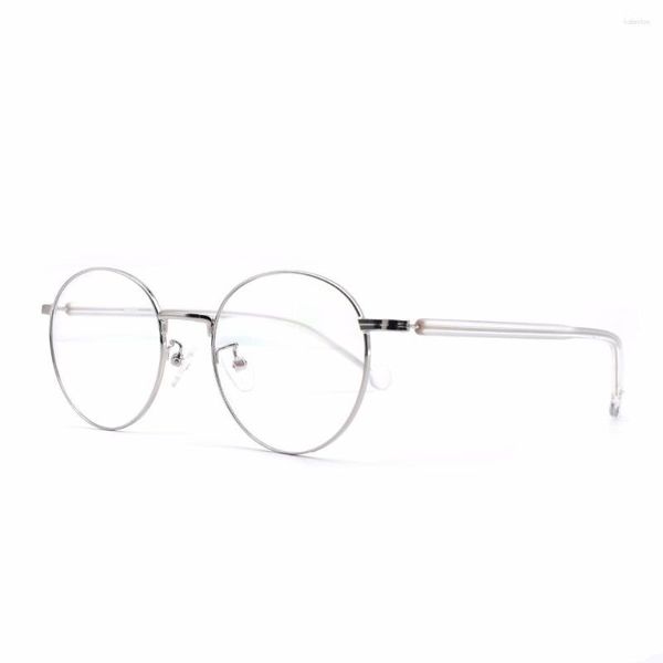 Óculos de sol Fios Hkuco Silver Color Metal Metal Lente Lente Eyewear óculos