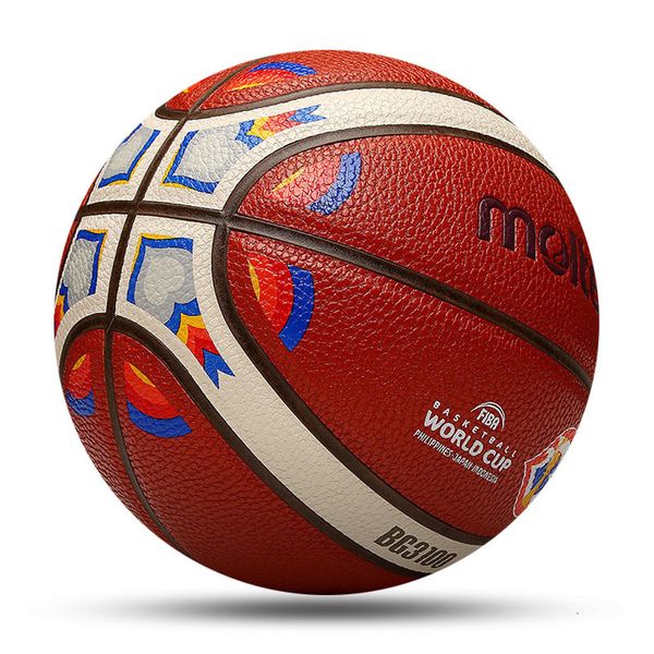 Balls Erkek Basketbol Molten Yüksek Kalite Boyutu765 PU Direnç Açık İç Mekan Eşleştirme Eğitimi Çocuk Kadın Baloncesto 230822