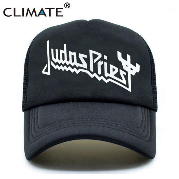 Ball Caps Climate Men Donne Trucker Judas Priest Rock Band Music Fan Fans Summer Black Baseball Mesh Net Hat1285S