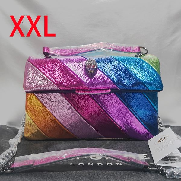 Bolsas noturnas xxl kurt g London Rainbow Crossbody for Women Bag Bag Woman ombro de alta qualidade Bolsas de cabeça de águia 230823