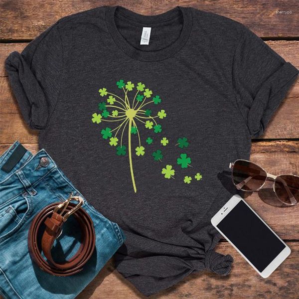 Frauen T -Shirts St. Patrick's Day Shirt Shamrock Geschenk Frauen Patricks Vintage Kleidung Lucky Irish Geschenke vier Blatt T -Shirt Trinken Tee