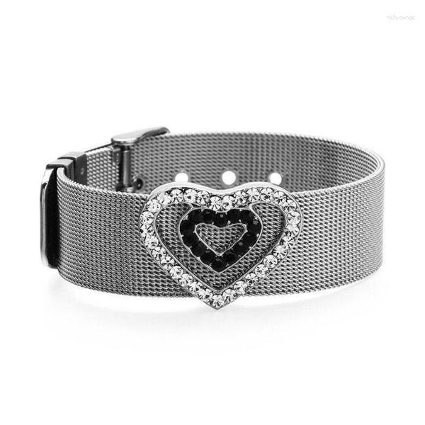 Braccialetti per cintura a cuore per ragazze del braccialetto punk bracciale a catena fresca per le donne club gocce di moda