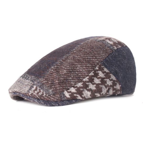 Retro -Männer ihren Höchst Cap Artistic Youth Winter Advance Hats Britisch im Stil des britischen Stils Frühling Herbst Vintage Cotton Flat Newsboy Caps